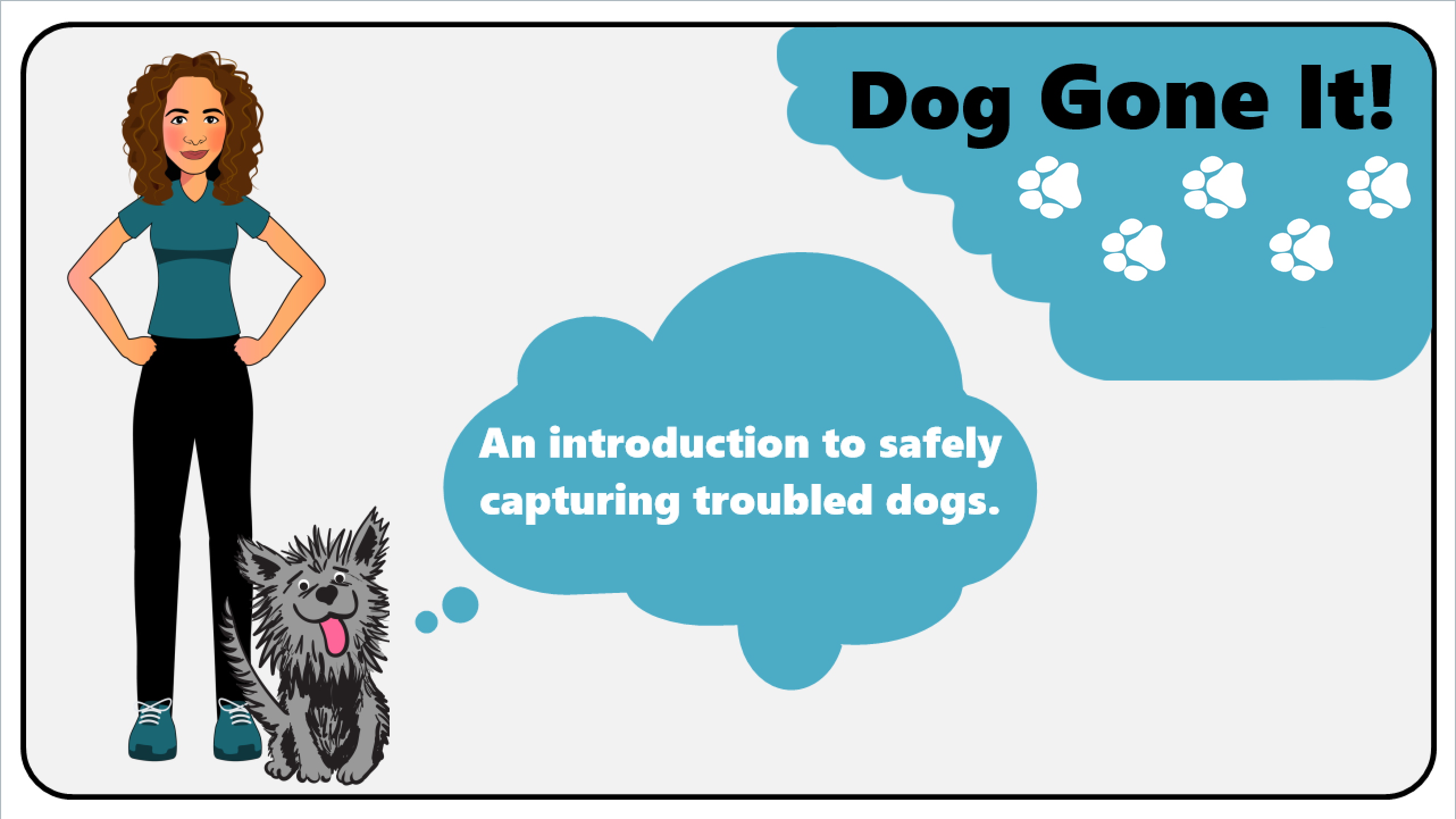 Screenshot of Dog Gone it Storyline module